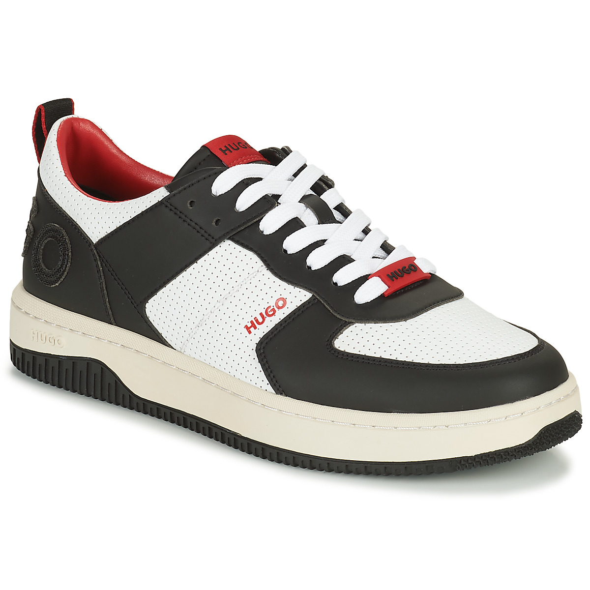 Scarpe Uomo Sneakers basse HUGO Kilian_Tenn_flpf Bianco / Nero / Rosso