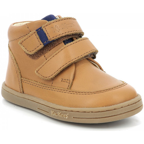 Scarpe Bambino Sneakers alte Kickers Tractok Marrone