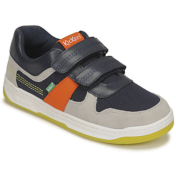 Scarpe Bambino Sneakers basse Kickers KALIDO Marine / Arancio