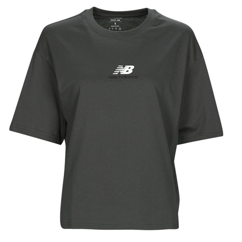 Abbigliamento Donna T-shirt maniche corte New Balance Athletics 1/4 Zip Nero