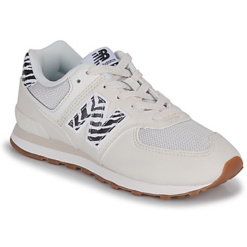 Scarpe Bambina Sneakers basse New Balance 574 Beige / Leopard