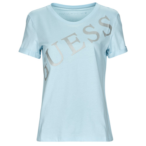 Abbigliamento Donna T-shirt maniche corte Guess SS CN BENITA TEE Blu