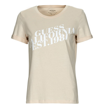 Abbigliamento Donna T-shirt maniche corte Guess SS CN AURELIA TEE Beige