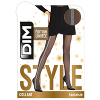 Biancheria Intima Donna Collants e calze DIM STYLE SMOKING GLITTER 33D Nero / Argento