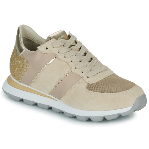 Scarpe Donna Sneakers basse Geox D SPHERICA VSERIES Beige / Oro