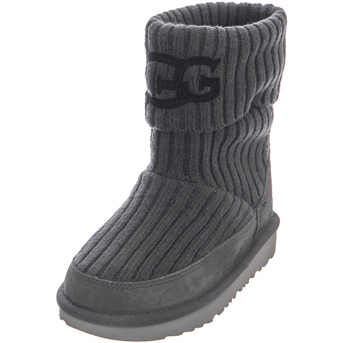 Scarpe Unisex bambino Stivali UGG Knit Boots Grigio