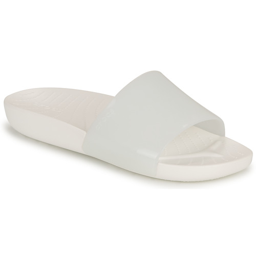 Scarpe Donna ciabatte Crocs Crocs Splash Glossy Slide Bianco