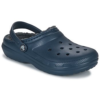 Scarpe Unisex bambino Zoccoli Crocs Classic Lined Clog K Marine / Grigio