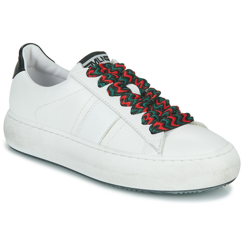 Scarpe Donna Sneakers basse Meline LI193 Bianco / Verde / Rosso