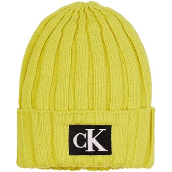 Accessori Unisex bambino Cappellini Calvin Klein Jeans MONOGRAM RIB BEANIE Giallo