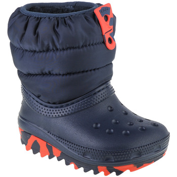 Scarpe Bambino Stivali da neve Crocs Classic Neo Puff Boot Toddler Blu