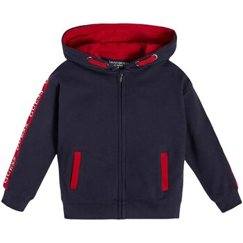 Abbigliamento Bambino Felpe Guess LS HOODED ACTIVE TOP W/ZIP Blu