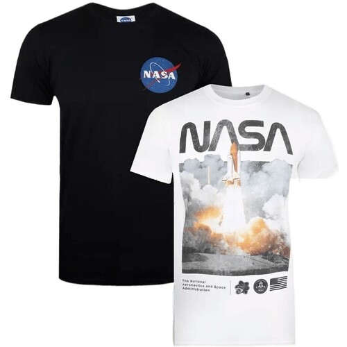 Abbigliamento Uomo T-shirts a maniche lunghe Nasa Mission Control Nero