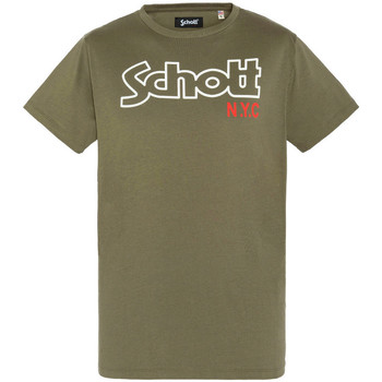 Abbigliamento Uomo T-shirt & Polo Schott TSCREWVINT Verde