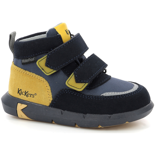 Scarpe Bambino Sneakers alte Kickers Junibo Giallo