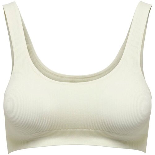 Biancheria Intima Donna Brassiere Only Intimo ONLVICKYRIB SEAMLESS BRA - Donna Bianco