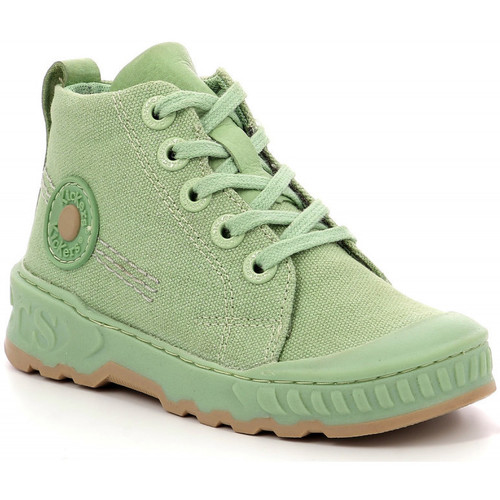 Scarpe Bambina Sneakers alte Kickers Kickrup Verde