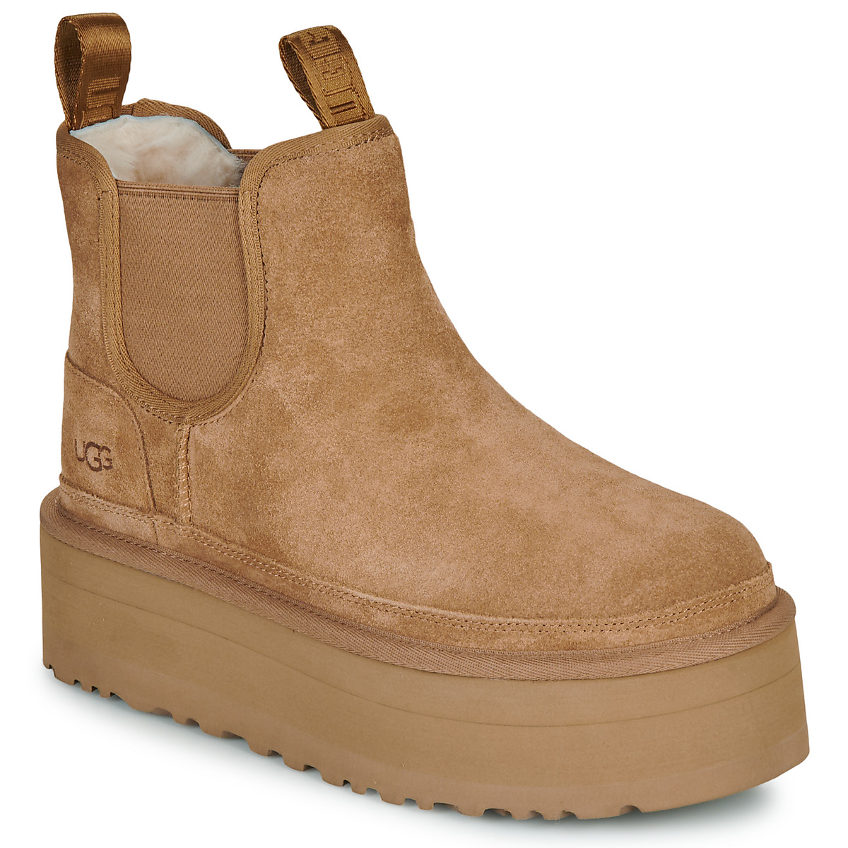 Scarpe Donna Stivaletti UGG NEUMEL PLATFORM CHELSEA Camel