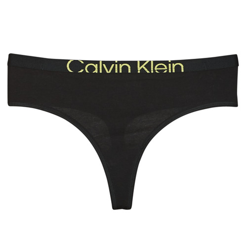 Biancheria Intima Donna Tanga Calvin Klein Jeans MODERN THONG Nero