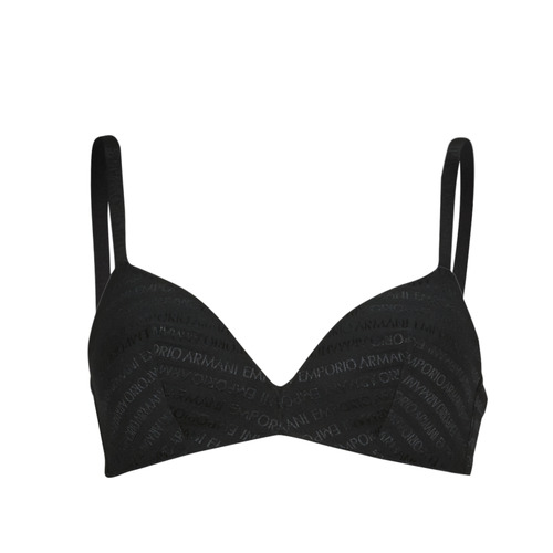 Biancheria Intima Donna Triangolo/Senza ferretto Emporio Armani ALL OVER LOGO MESH Nero