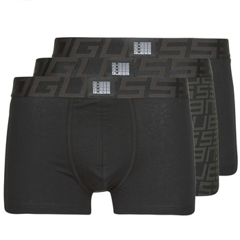 Biancheria Intima Uomo Boxer Guess IDOL BOXER TRUNK PACK X3 Nero / Nero / Nero