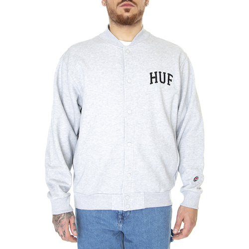 Abbigliamento Uomo Felpe Huf Athletic Cardigan Heather Grey Grigio