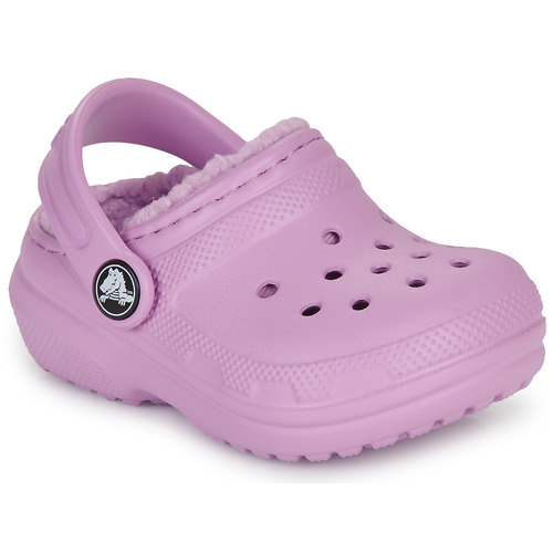 Scarpe Bambina Zoccoli Crocs Classic Lined Clog T Viola