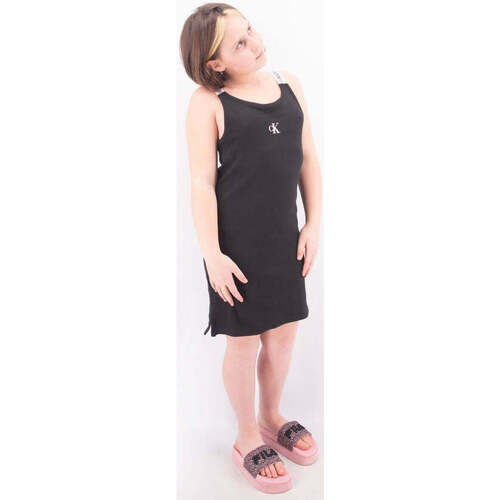 Abbigliamento Bambina Vestiti Calvin Klein Jeans  Nero