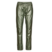 Abbigliamento Donna Pantaloni 5 tasche Oakwood GIFT METAL Verde / Metallizzato