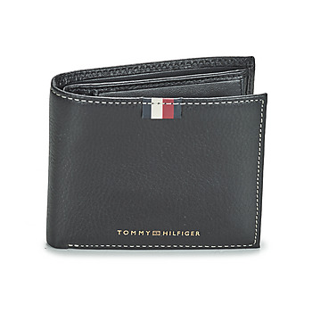 Borse Uomo Portafogli Tommy Hilfiger TH CORP LEATHER CC AND COIN Nero