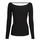 Abbigliamento Donna Maglioni Guess LS LENA SWEATHEART SWTR Nero