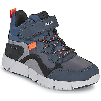 Scarpe Bambino Stivaletti Geox J FLEXYPER BOY B ABX Marine / Arancio