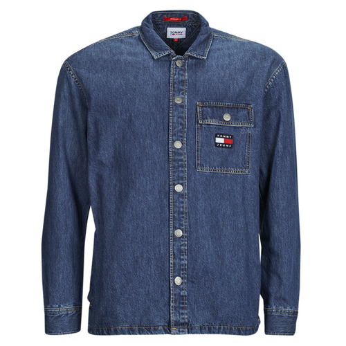 Abbigliamento Uomo Camicie maniche lunghe Tommy Jeans TJM CLASSIC DENIM OVERSHIRT Blu