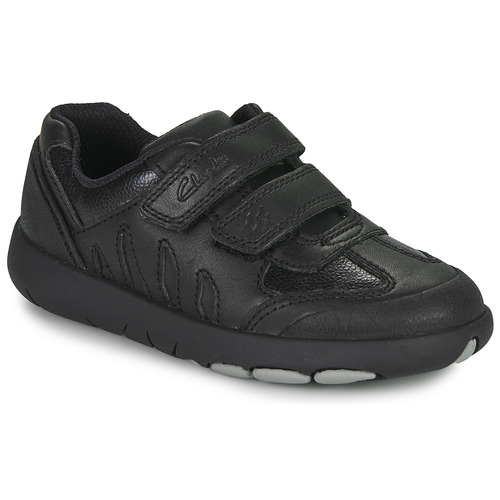 Scarpe Bambino Sneakers basse Clarks REX STRIDE K Nero