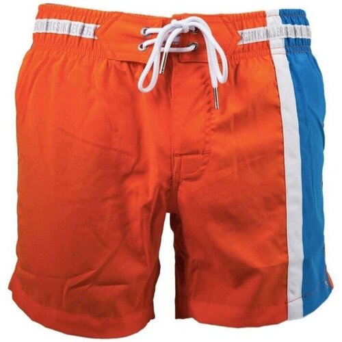 Abbigliamento Uomo Costume / Bermuda da spiaggia Bikkembergs Boxer mare  Uomo con banda laterale Arancio