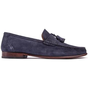 Scarpe Uomo Mocassini Sole Twin Tassel Loafer Scarpe Blu