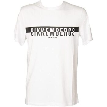 Abbigliamento Uomo T-shirt & Polo Bikkembergs HALF LOGO Bianco