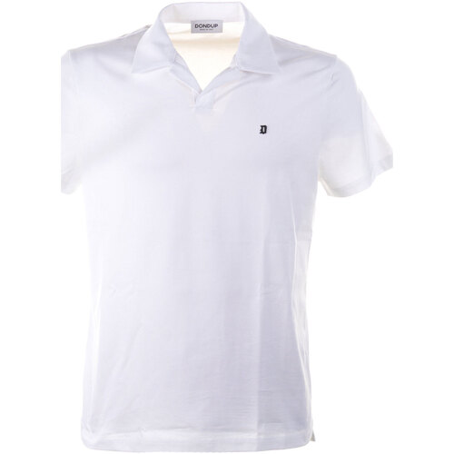 Abbigliamento Uomo Polo maniche corte Dondup Polo bianca in jersey Bianco