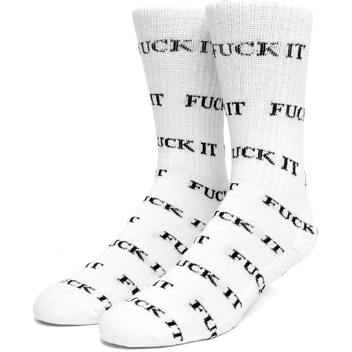 Biancheria Intima Calzini Huf Calzini Unisex  - Fuck it Socks Bianco