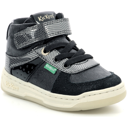 Scarpe Bambina Sneakers alte Kickers Kickalien Nero