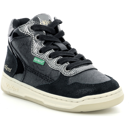 Scarpe Bambina Sneakers alte Kickers Kicklax Nero