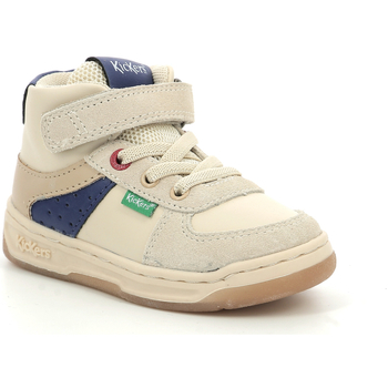 Scarpe Bambino Sneakers alte Kickers Kickalien Beige