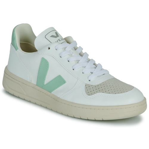 Scarpe Donna Sneakers basse Veja V-10 Bianco / Verde