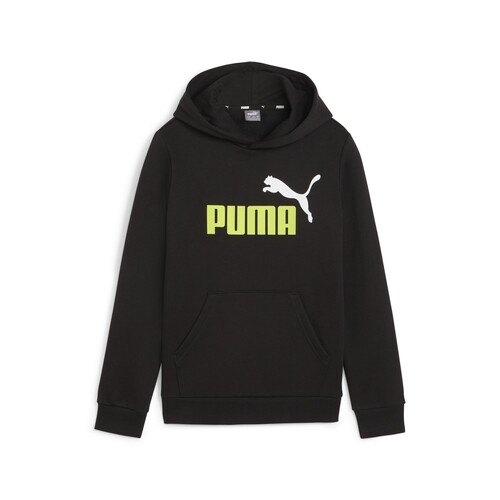 Abbigliamento Bambino Felpe Puma ESS+ 2 COL BIG LOGO HOODIE FL B Nero