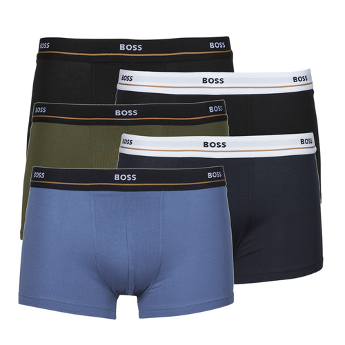 Biancheria Intima Uomo Boxer BOSS Trunk 5P Essential Nero / Blu / Kaki