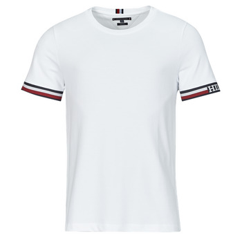 Abbigliamento Uomo T-shirt maniche corte Tommy Hilfiger MONOTYPE BOLD GSTIPPING TEE Bianco