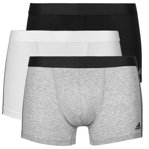 Biancheria Intima Uomo Boxer adidas Performance ACTIVE FLEX COTTON 3 STRIPES Nero / Bianco / Grigio