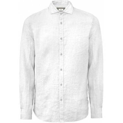 Abbigliamento Uomo Camicie maniche lunghe Markup CAMICIA DI LINO UOMO MK13003 Bianco