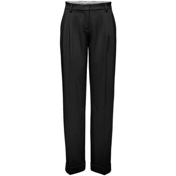 Abbigliamento Donna Pantaloni Only 15300647 ONLSULAJAMA-BLACK Nero