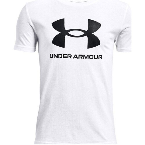 Abbigliamento Unisex bambino T-shirt maniche corte Under Armour T-Shirt M/M SportStyle Logo SS Bianco